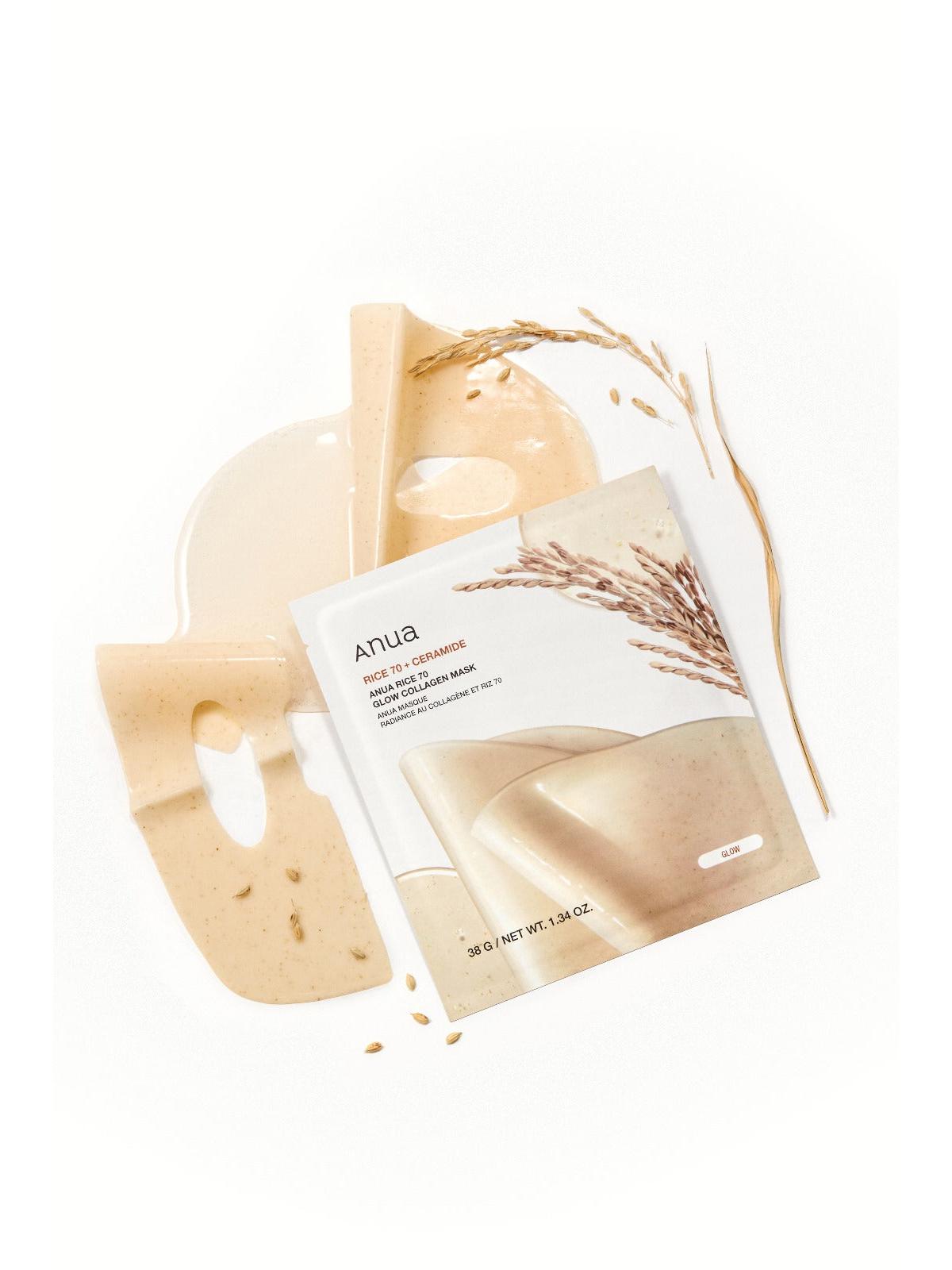 ** BOGO ** ANUA Rice 70 Glow Collagen Mask