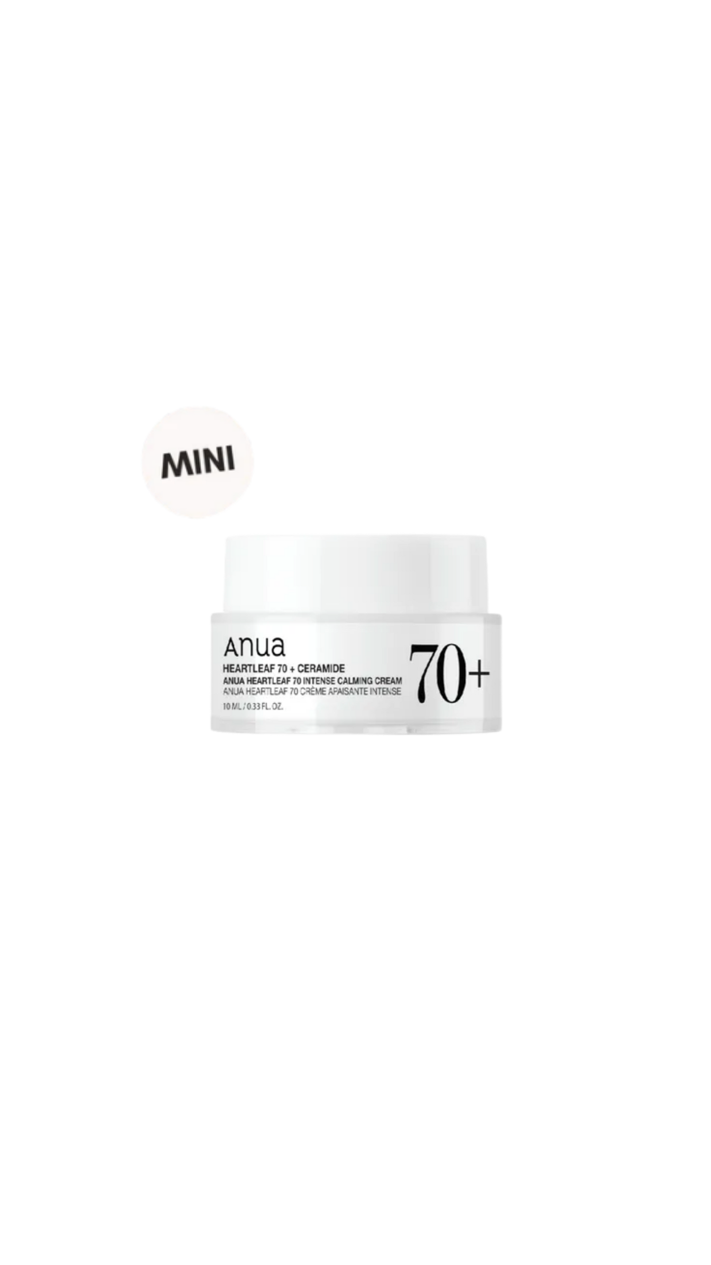 ANUA Heartleaf 70% Intense Calming Cream MINI