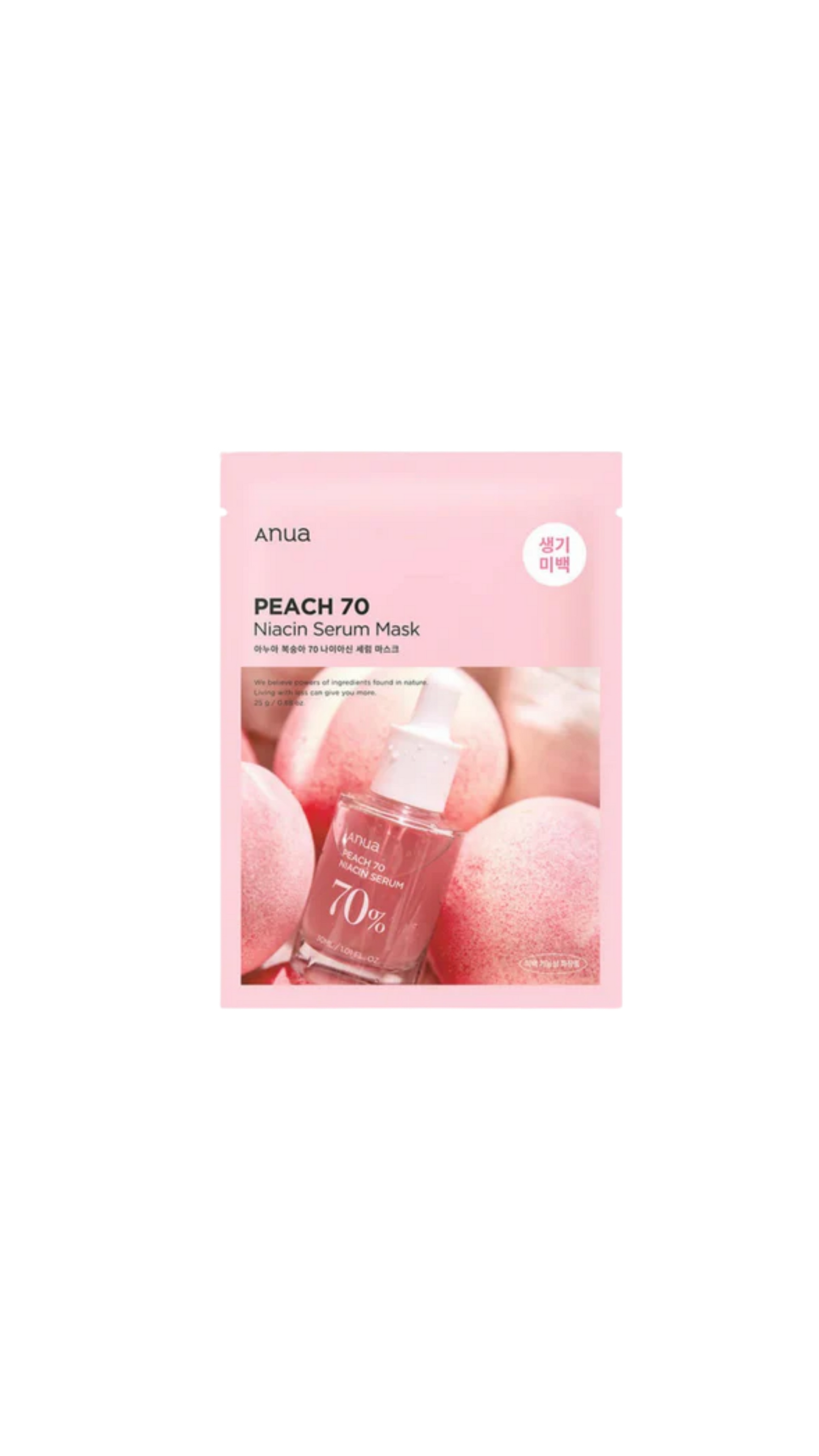 Anua Peach 70 Niacin Serum Sheet Mask