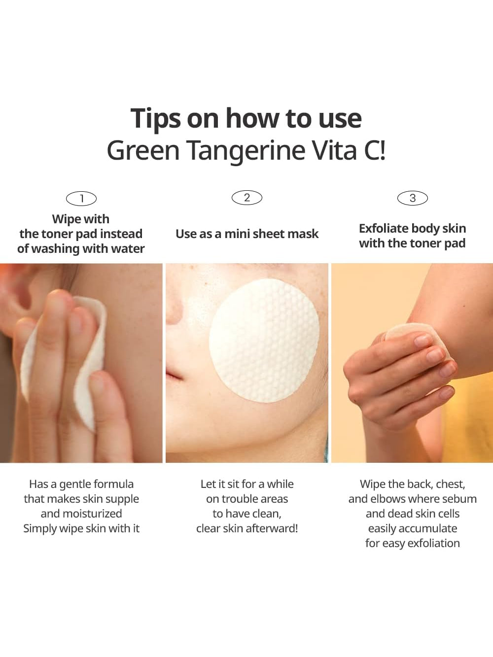 Goodal Green Tangerine Vita C Toner Pad - Song of Skin