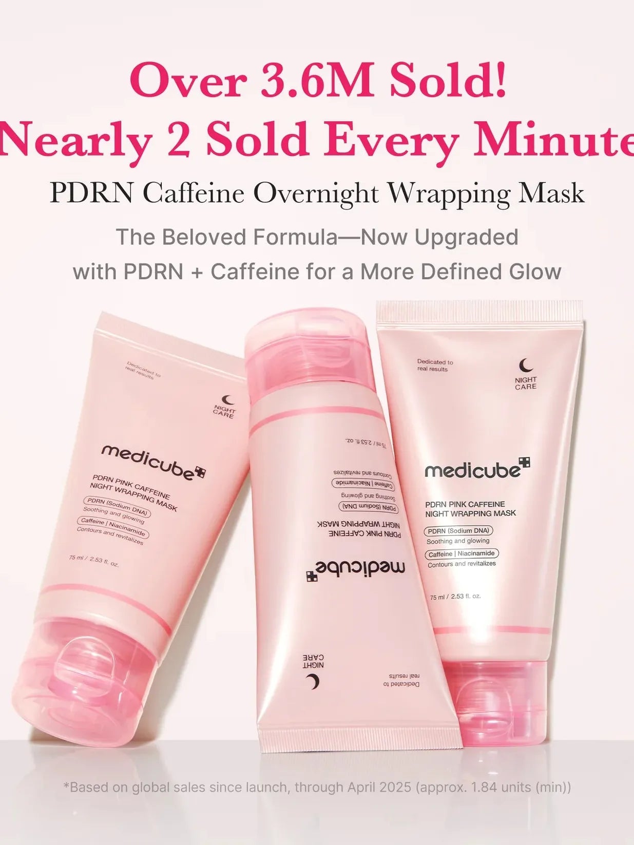 Medicube PDRN Pink Caffeine Overnight Wrapping Mask