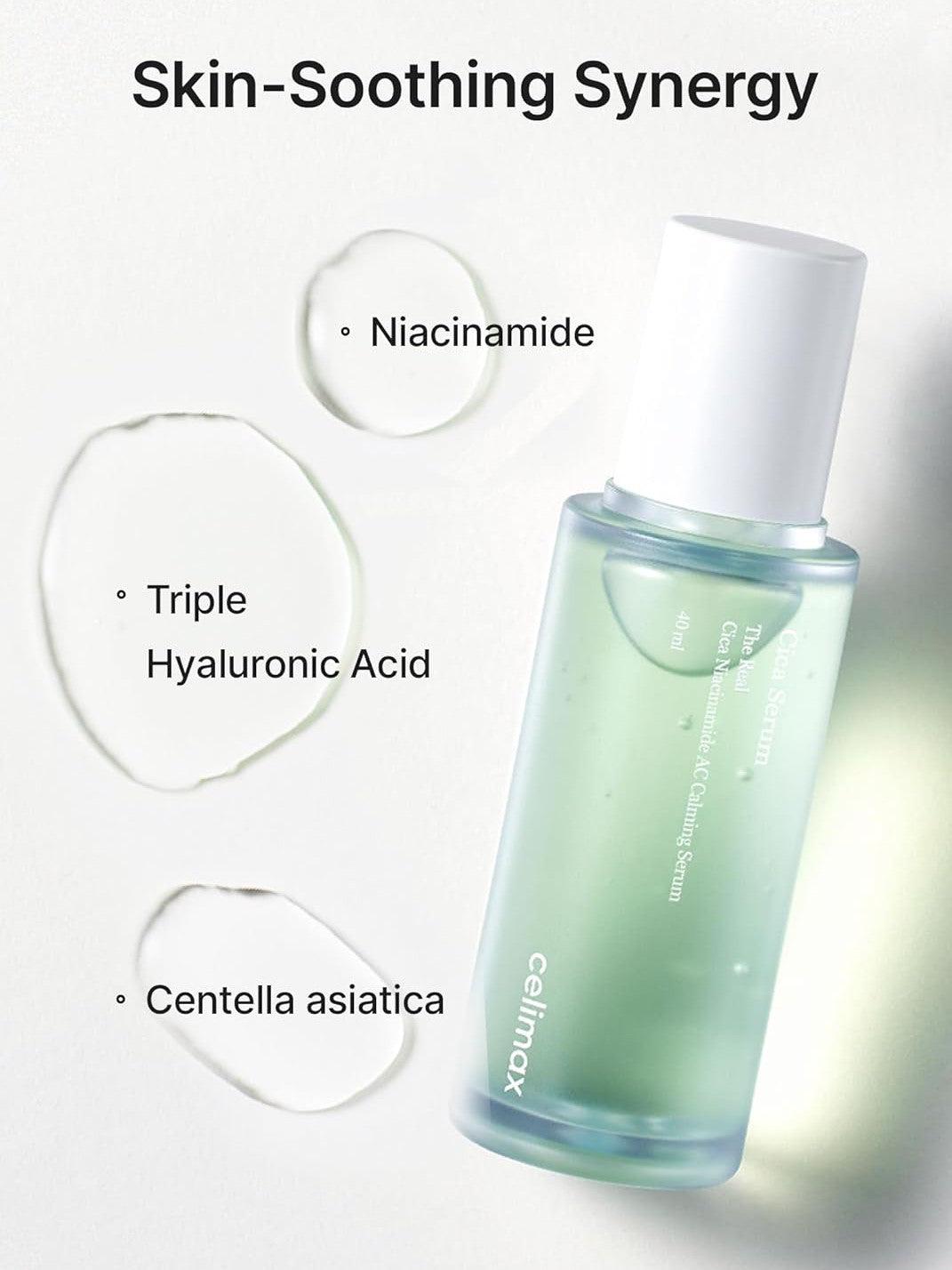 celimax The Real Cica Niacinamide AC Calming Serum
