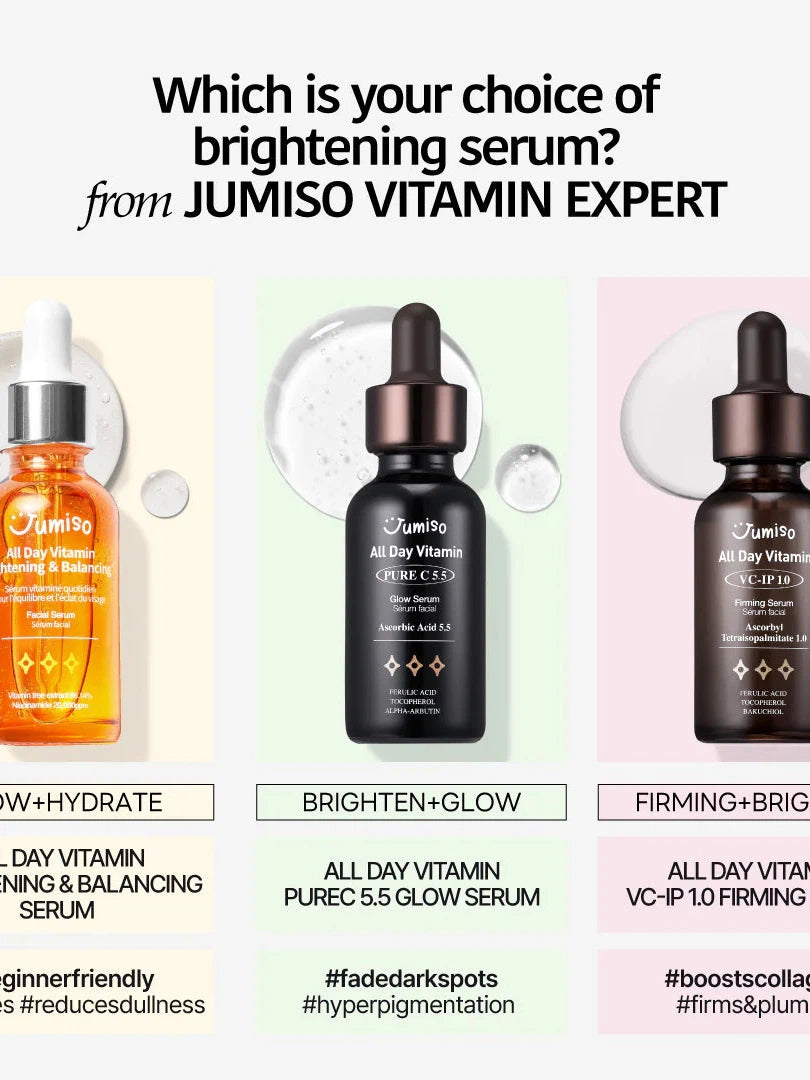 All Day Vitamin Serum 3 set (All Day Vitamin Brightening & Balancing Serum + Pure C 5.5 Glow Serum + VC-IP 1.0 Firming Serum)