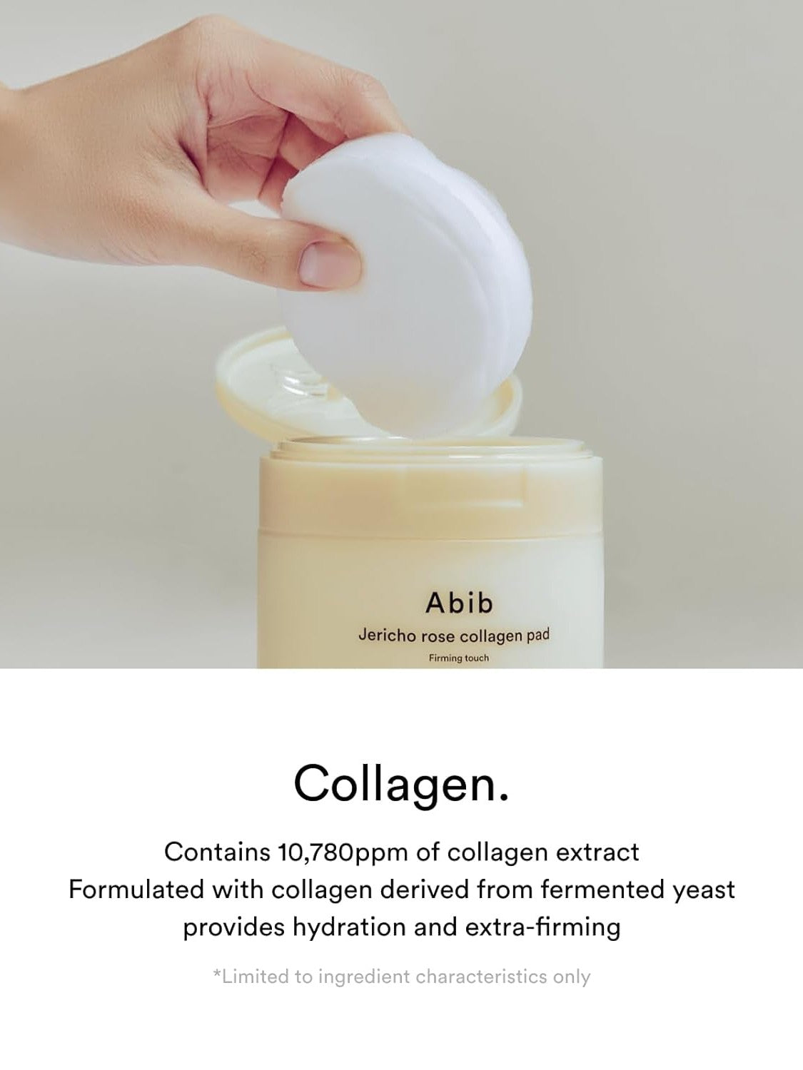 Abib Jericho rose collagen pad firming touch