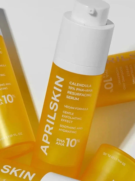 ** BOGO ** APRILSKIN Calendula 10% PHA+AHA Resurfacing Serum