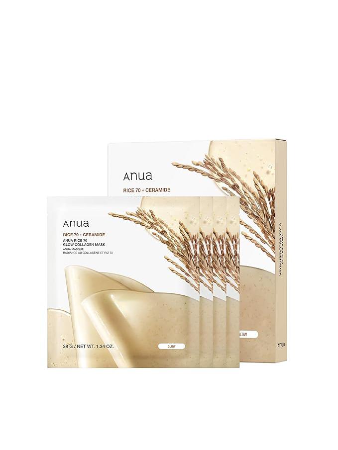 ** BOGO ** ANUA Rice 70 Glow Collagen Mask