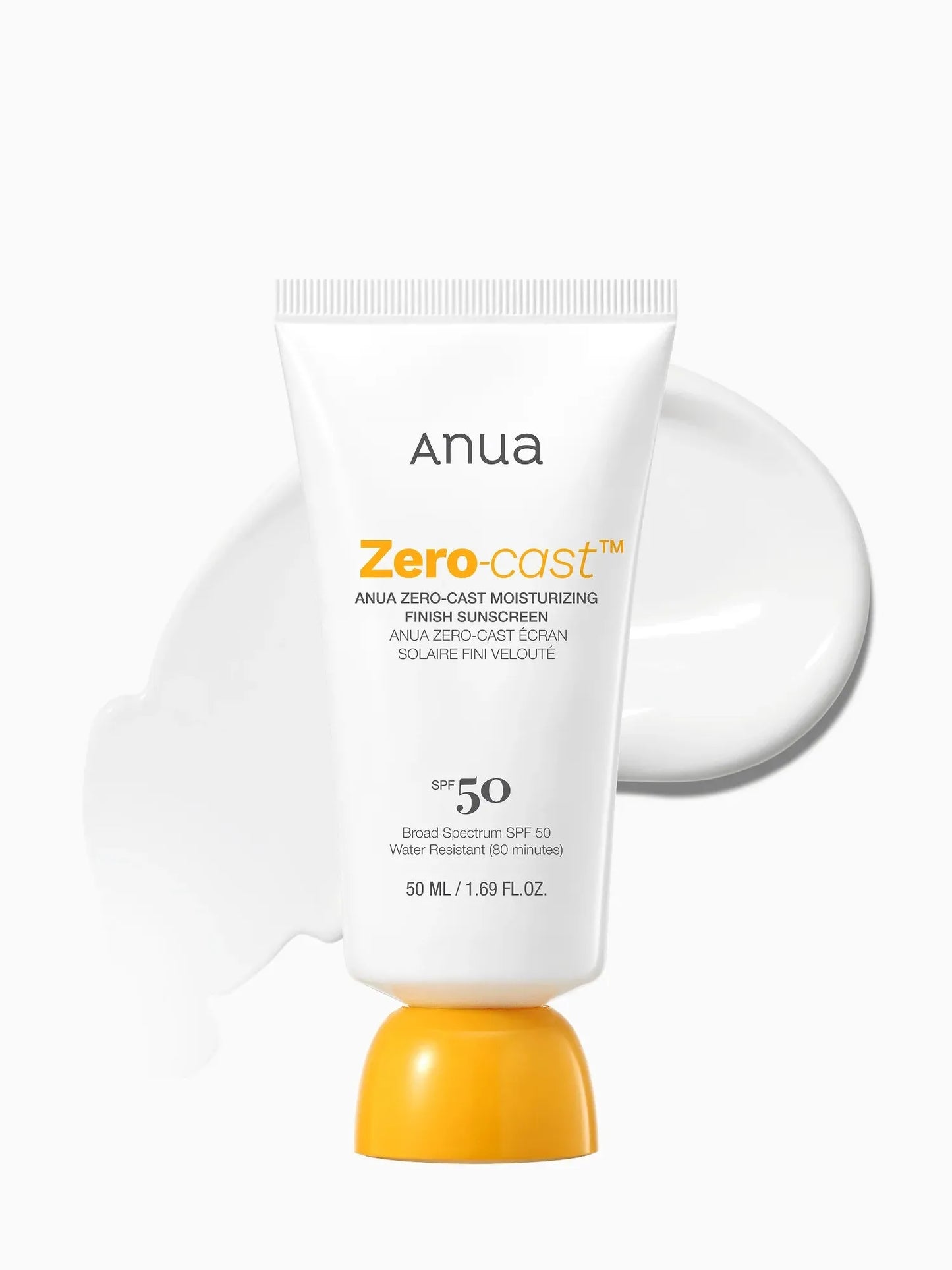 Anua Zero-Cast Moisturizing Finish Sunscreen