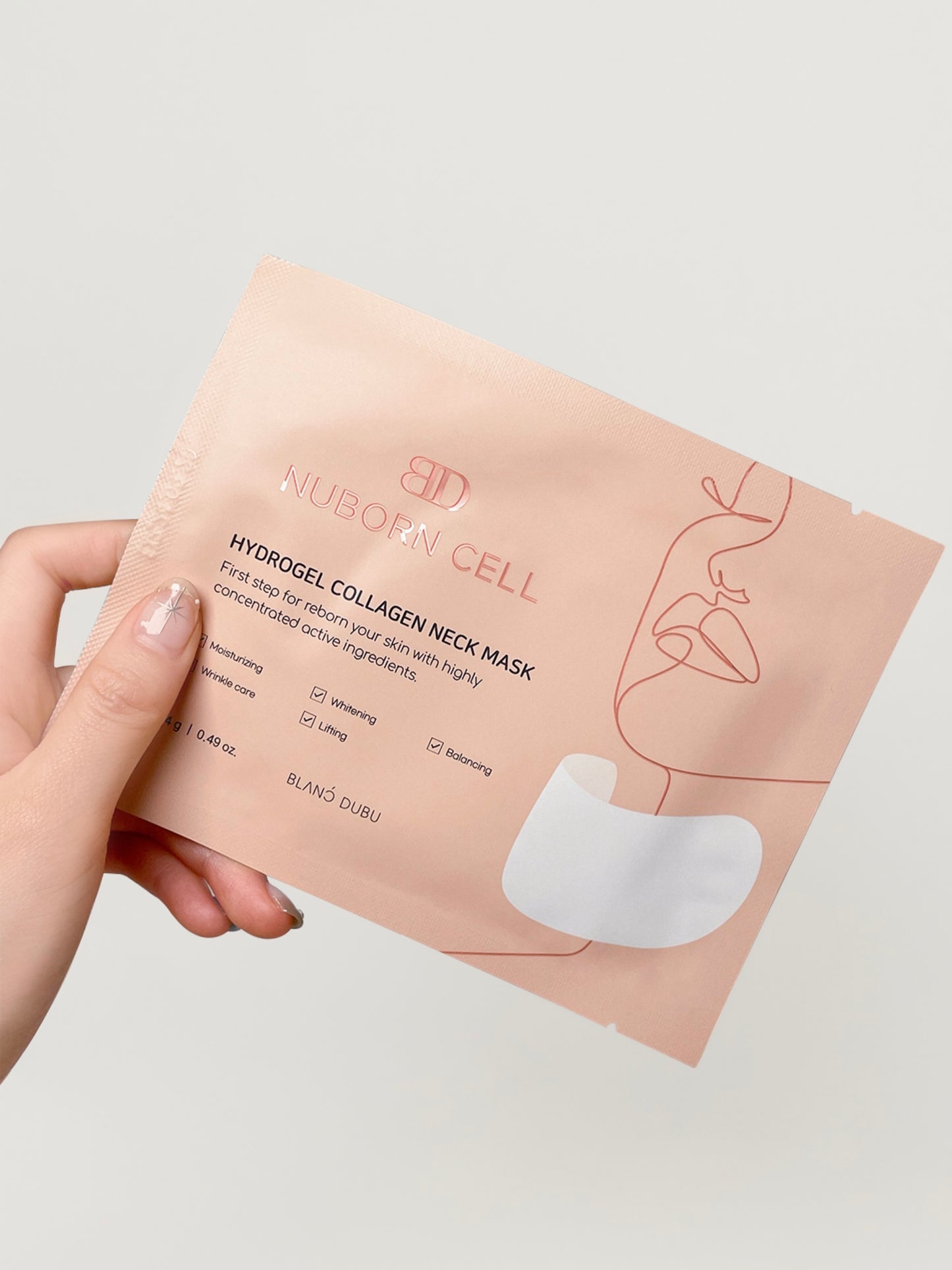 BLANC DUBU Nuborn Cell Hydrogel Collagen Neck Mask
