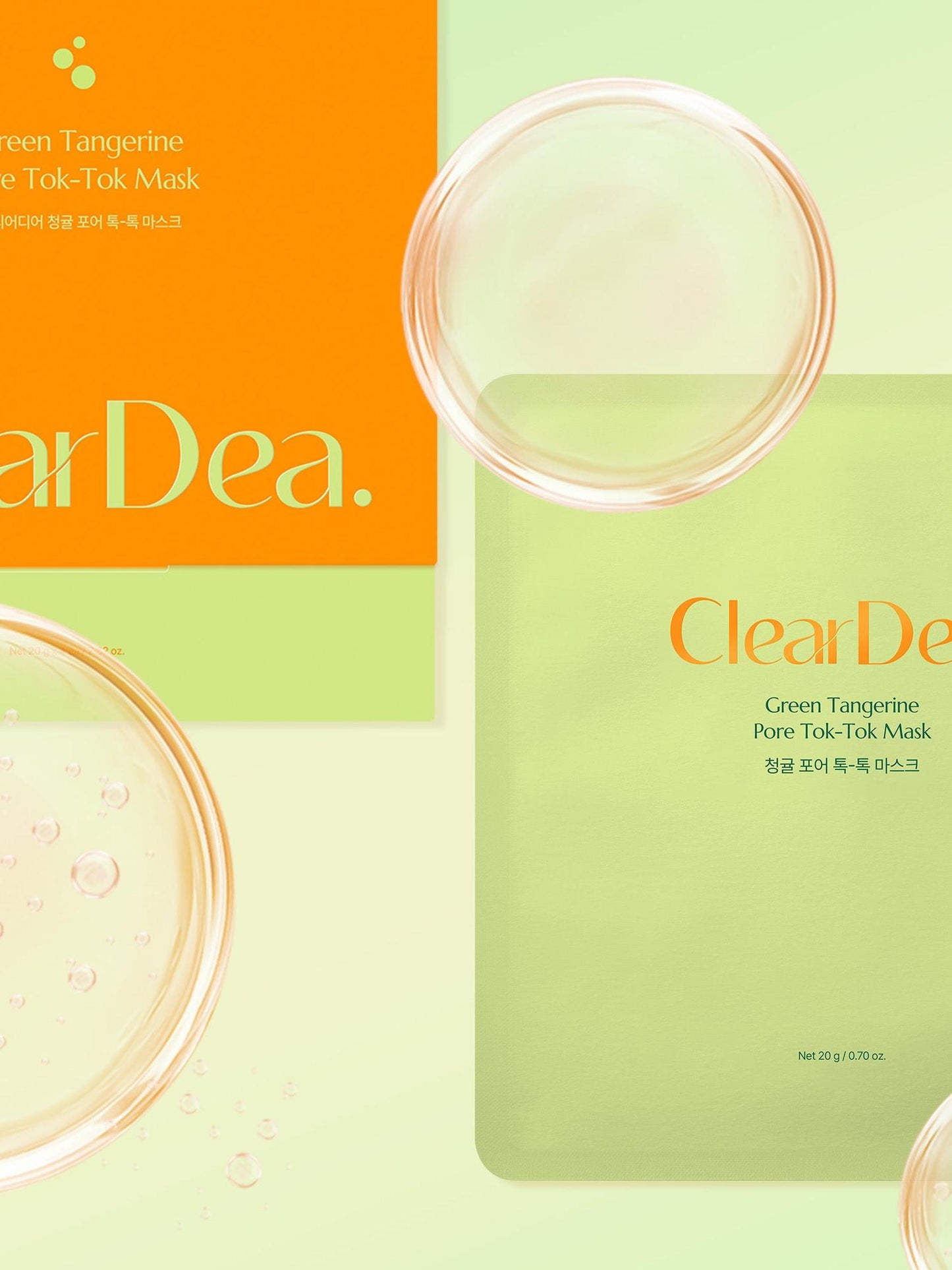 ClearDea Green Tangerine Pore Tok-Tok Mask