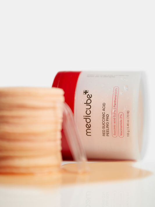 Medicube Red Succinic Acid Panthenol Pad - Song of Skin