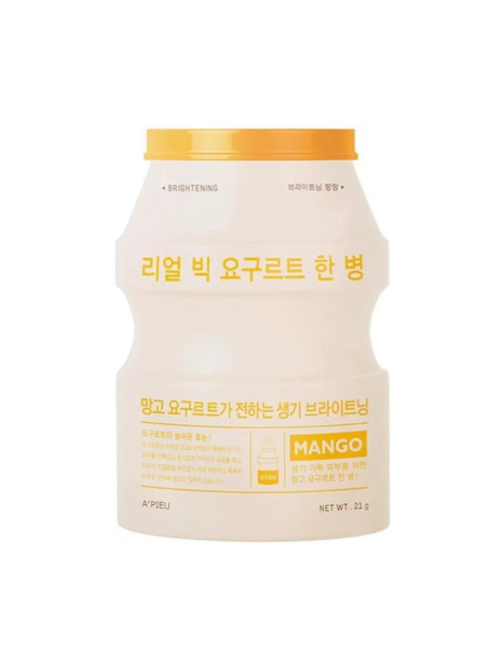 A’peiu Real Big Yogurt One Bottle Mango Brightening