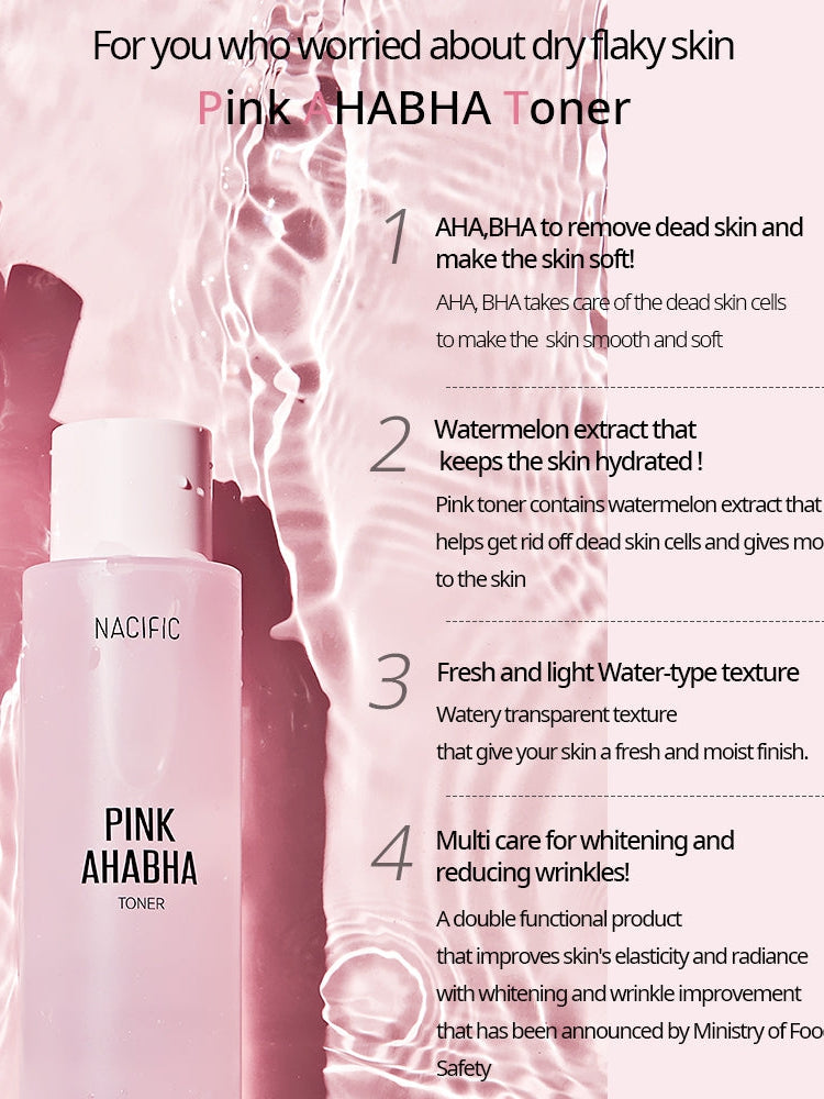 NACIFIC Pink AHA BHA Toner