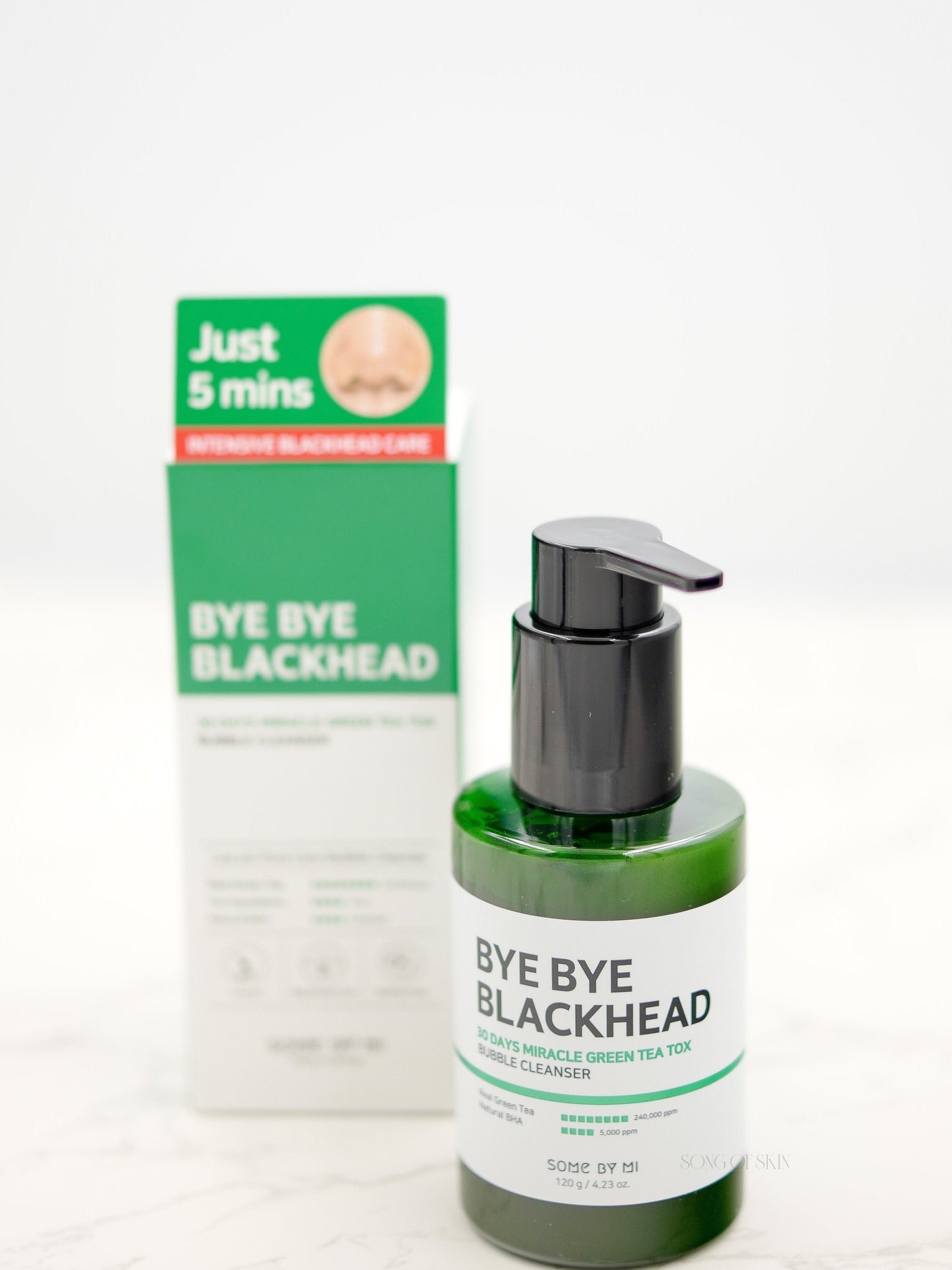 BYE BYE Blackhead 30 Day Miracle Green Tea Tox Bubble Cleanser