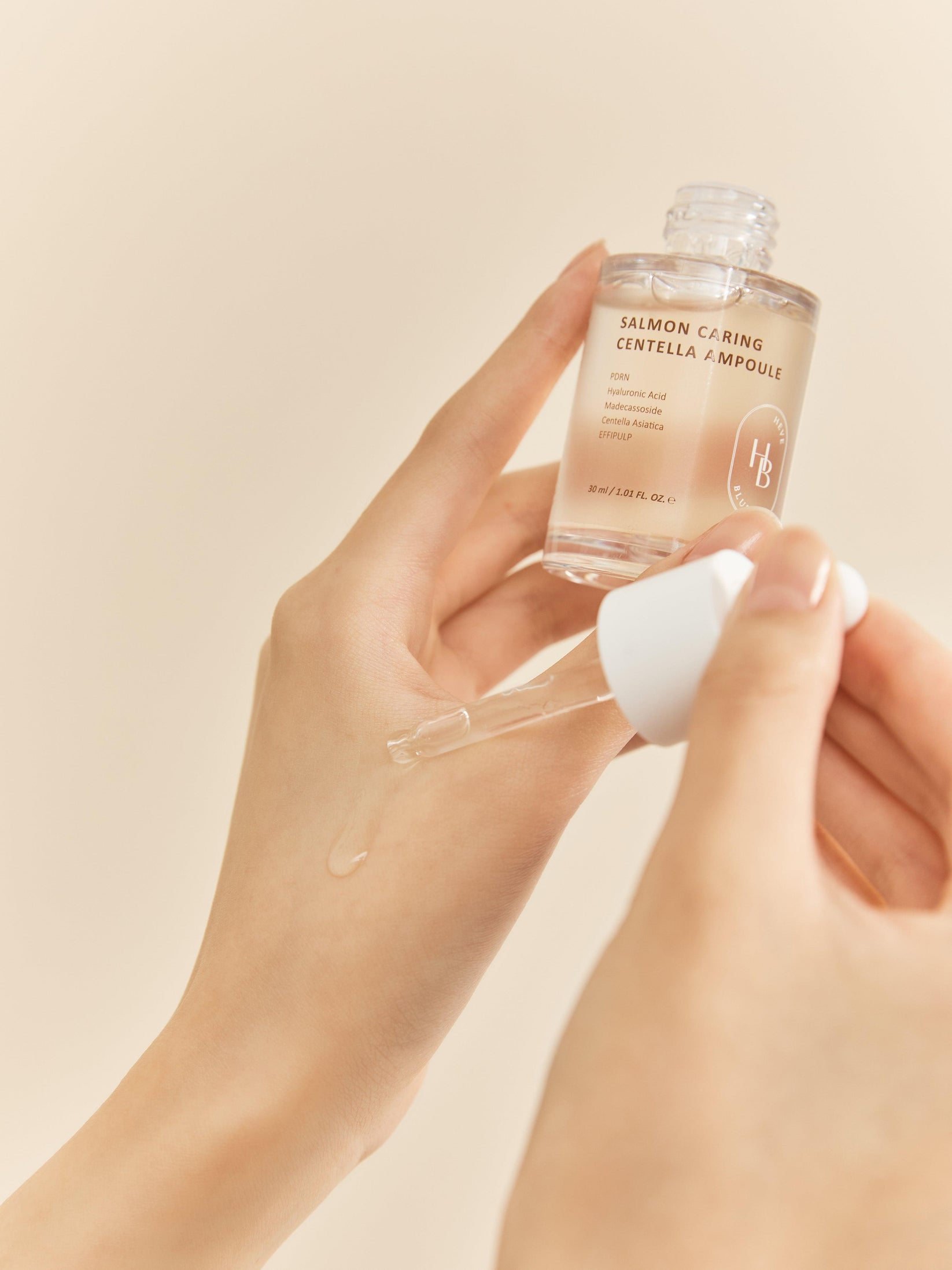 HEVEBLUE Salmon Caring Centella Ampoule Song of Skin