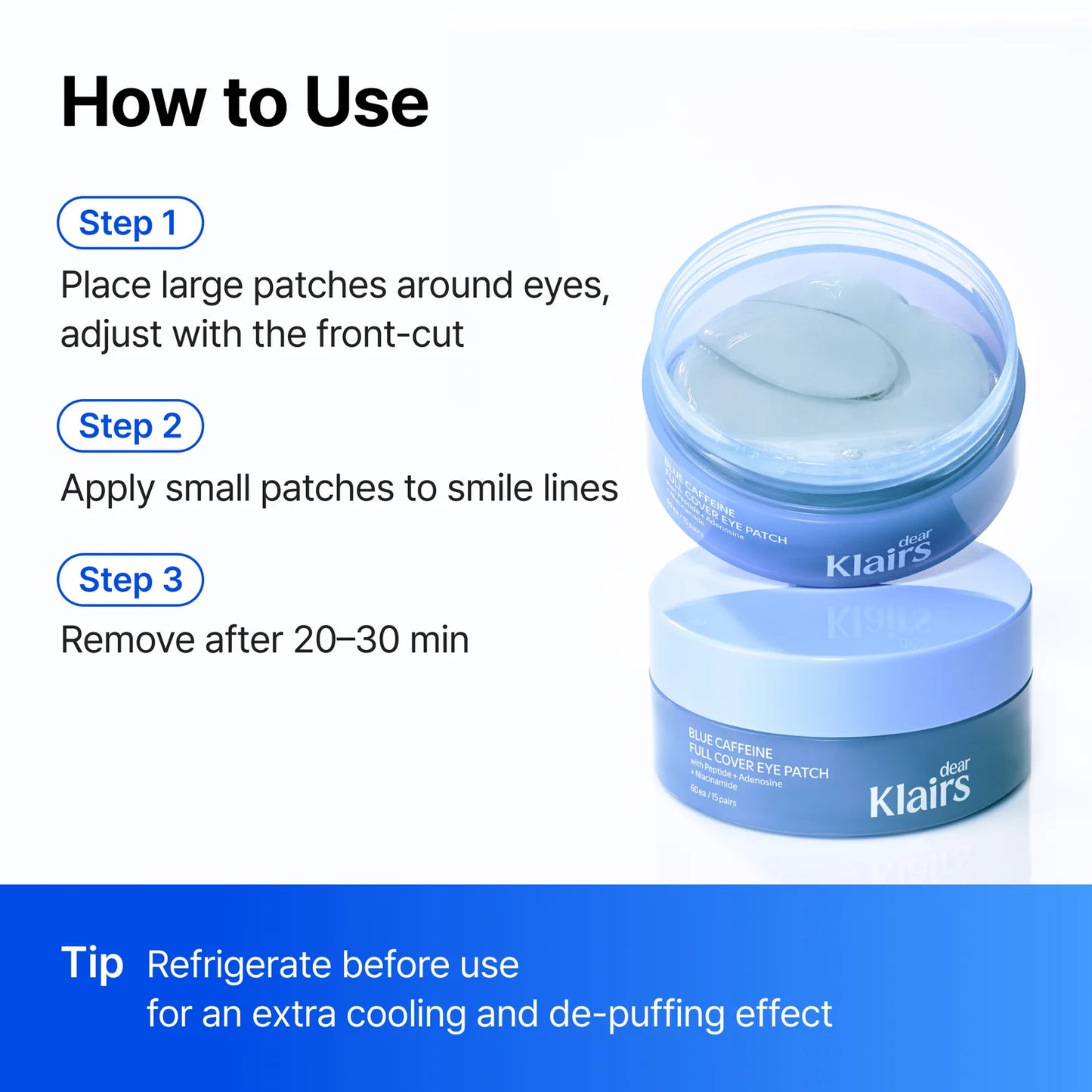 Dear Klairs Blue Caffeine Full Cover Eye Patch