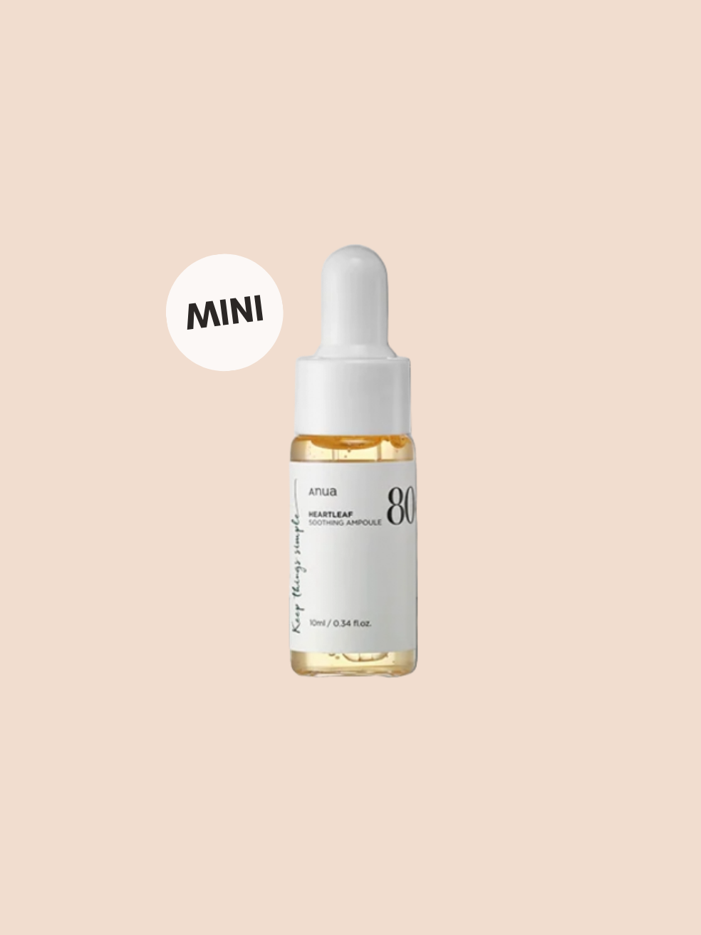 ANUA Heartleaf 80% Soothing Ampoule (10mL) - Song of Skin