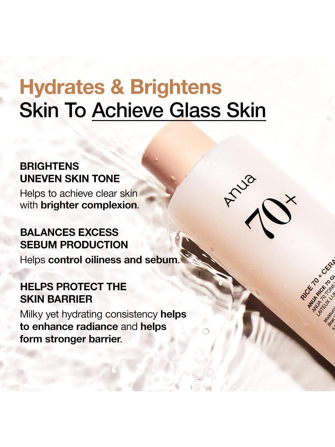 ANUA Rice 70 Glow Milky Toner - Song of Skin