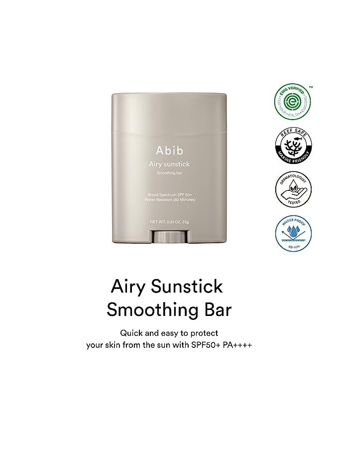 Abib Airy Sunstick Smoothing Bar - Song of Skin