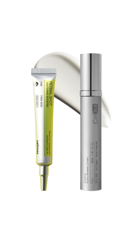 ** Limited-Time Offer ** Anti Aging Golden Duo - CelDot Diamond Cream & Celimax Retinal Shot