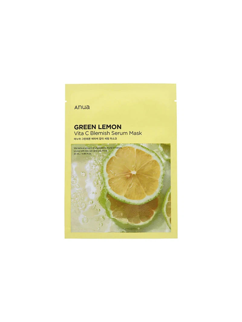 Anua Green Lemon Vita C Blemish Serum Sheet Mask - Song of Skin
