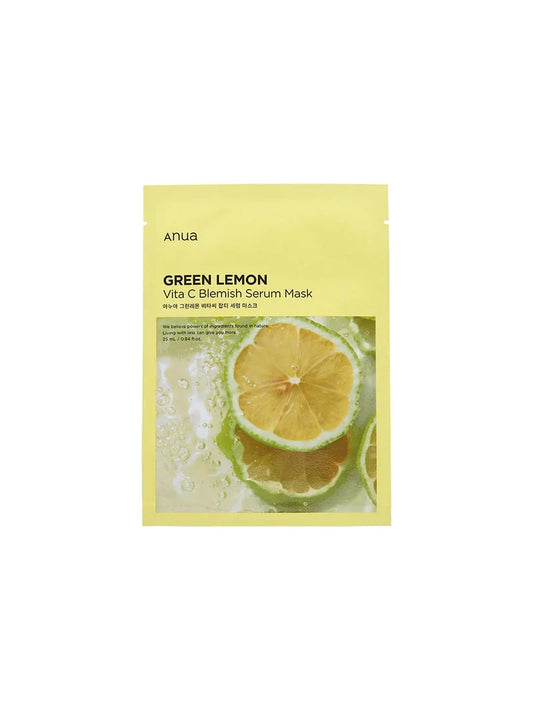 Anua Green Lemon Vita C Blemish Serum Sheet Mask - Song of Skin
