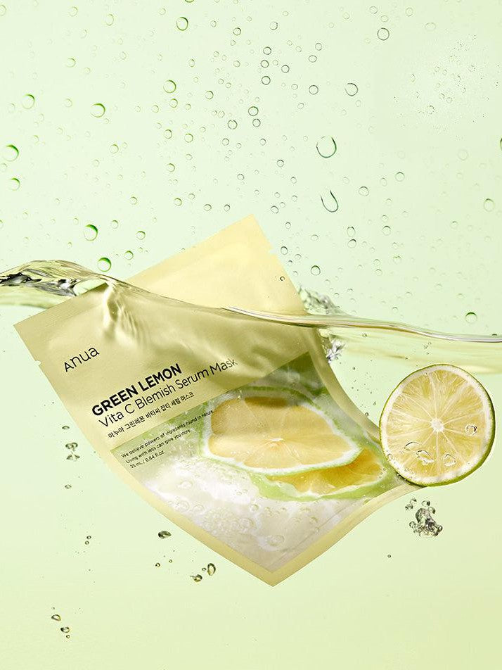 Anua Green Lemon Vita C Blemish Serum Sheet Mask - Song of Skin