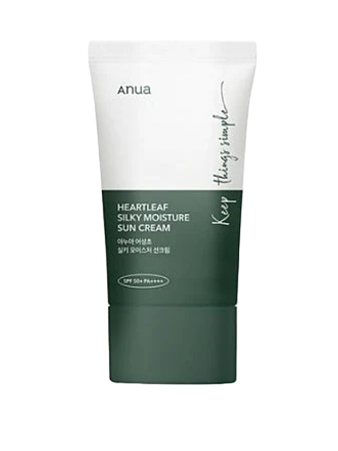 Anua Heartleaf Silky Moisture Sun Cream - Song of Skin