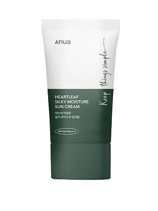 Anua Heartleaf Silky Moisture Sun Cream - Song of Skin