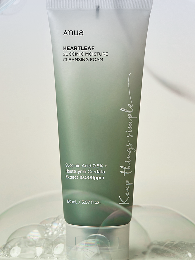 Anua Heartleaf Succinic Moisture Cleansing Foam - Song of Skin