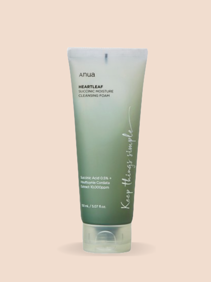 Anua Heartleaf Succinic Moisture Cleansing Foam - Song of Skin