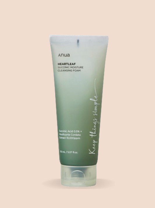 Anua Heartleaf Succinic Moisture Cleansing Foam - Song of Skin