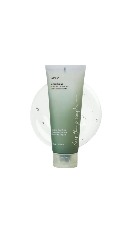 Anua Heartleaf Succinic Moisture Cleansing Foam