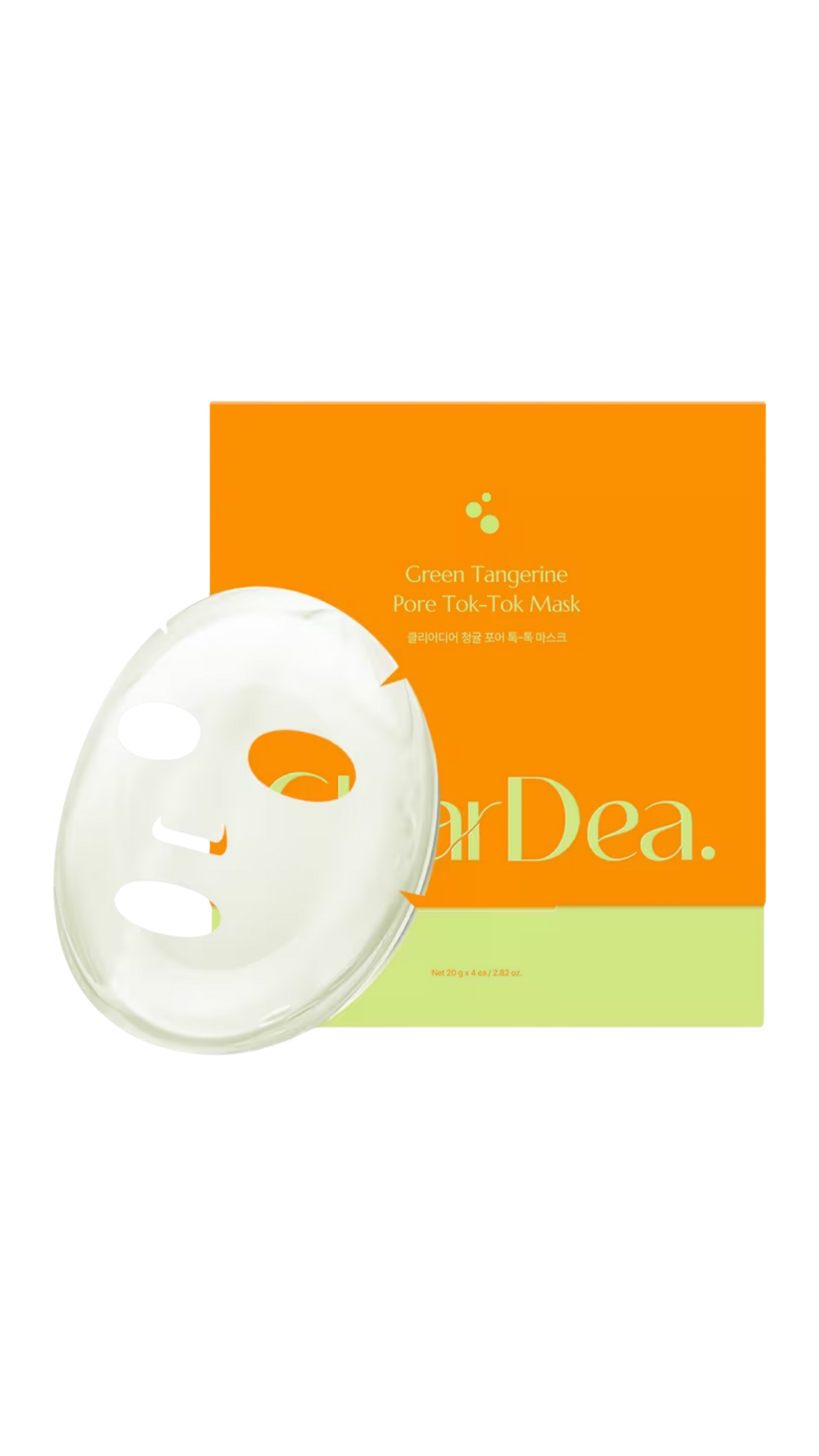 ClearDea Green Tangerine Pore Tok-Tok Mask