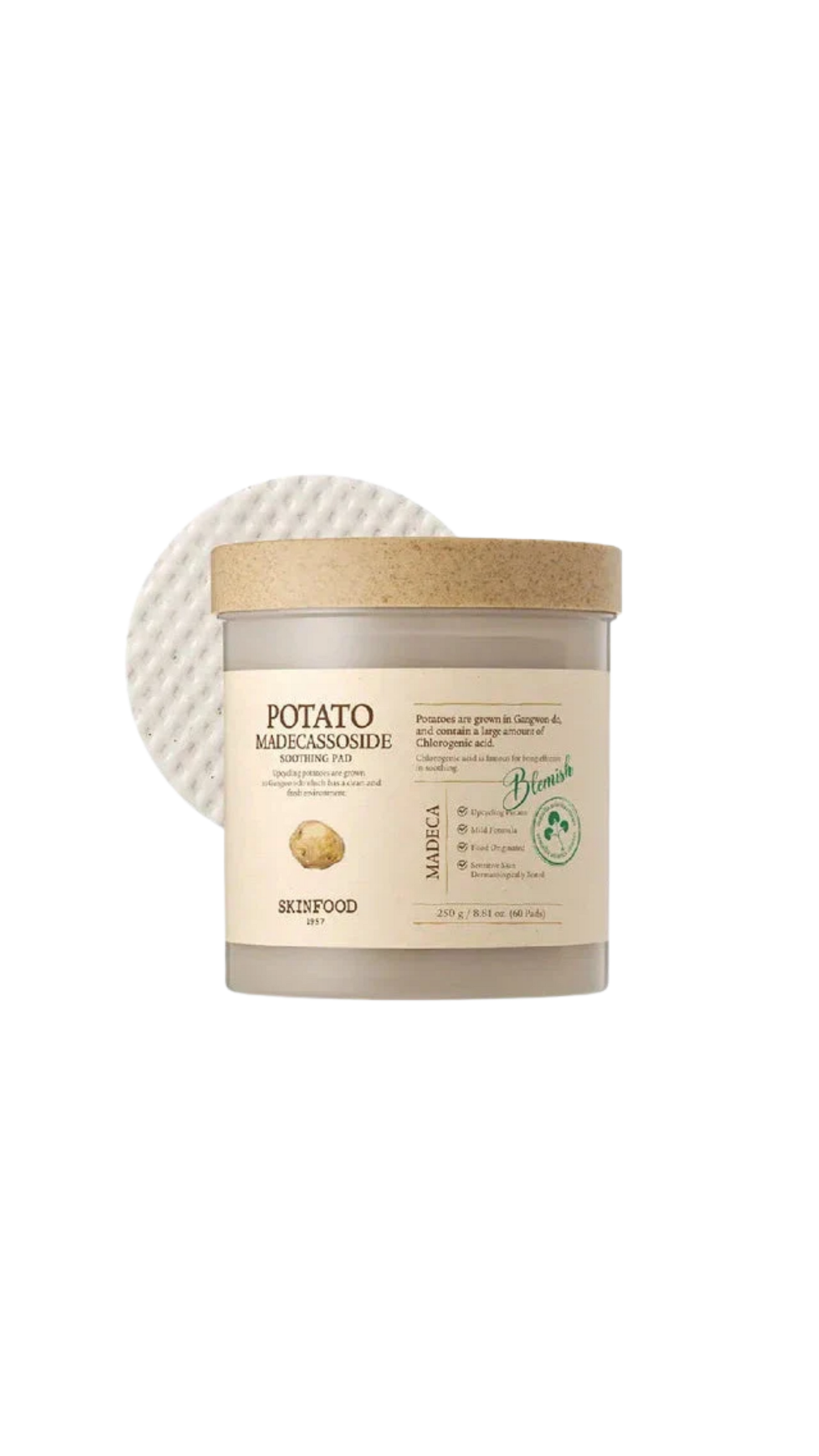 ** FLASH SALE ** SKINFOOD Potato Madecassoside Soothing Pad