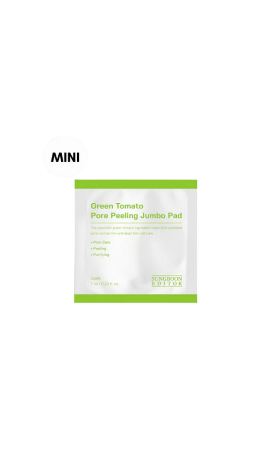 SUNGBOON EDITOR Green Tomato Pore Peeling Jumbo Pad MINI 2pcs