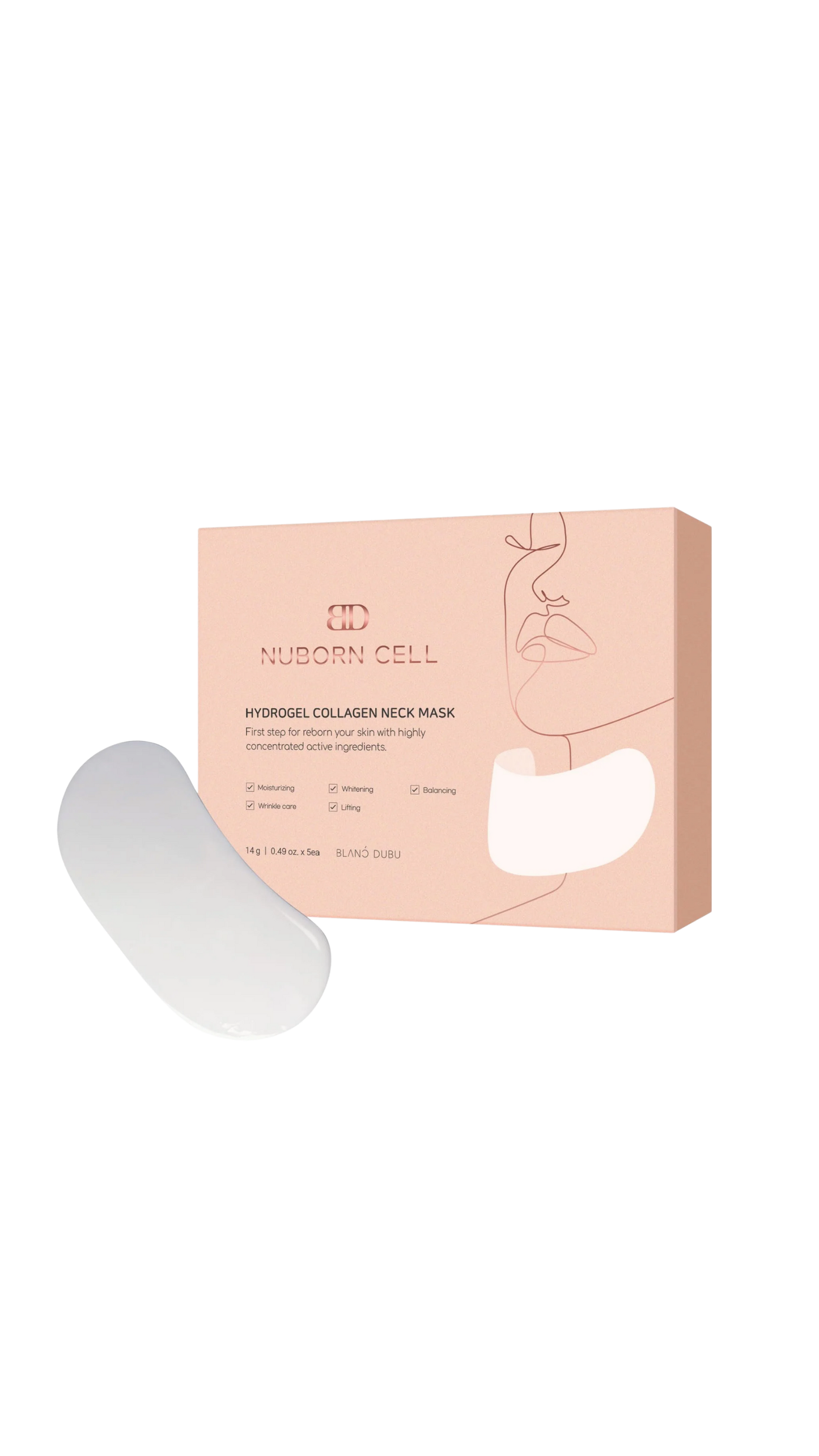BLANC DUBU Nuborn Cell Hydrogel Collagen Neck Mask