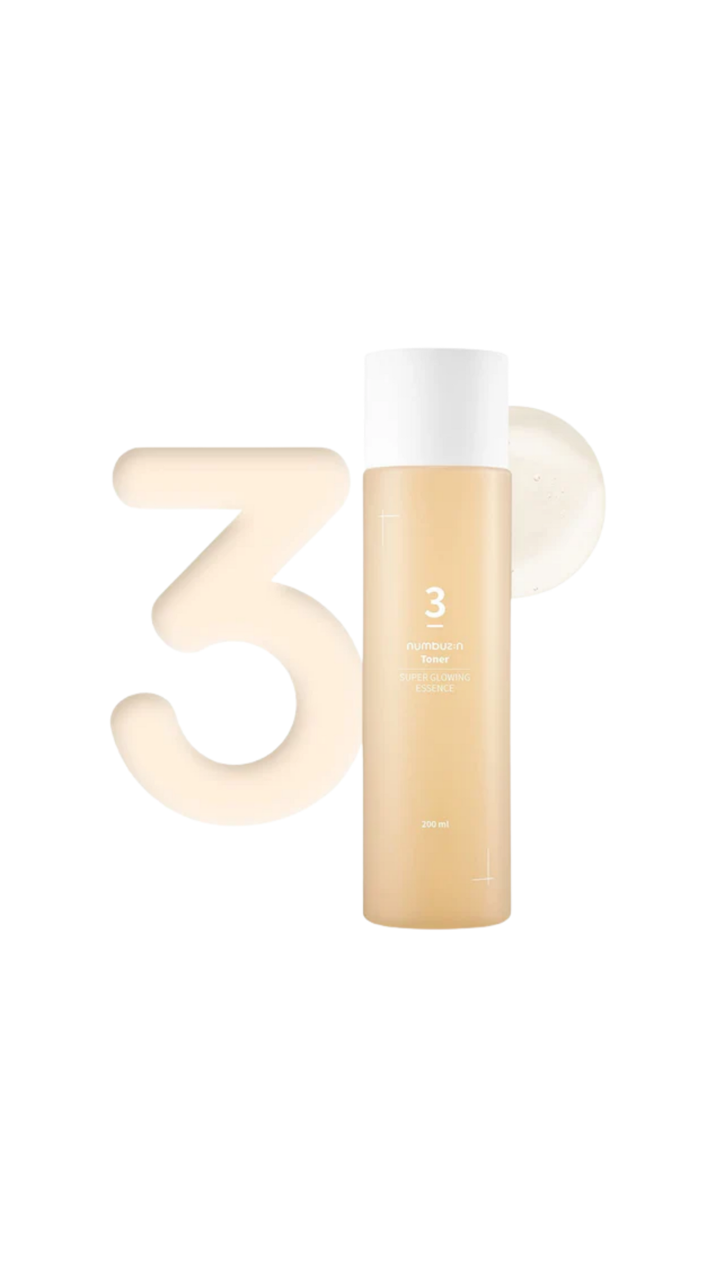 Numbuzin NO.3 SUPER GLOWING ESSENCE TONER