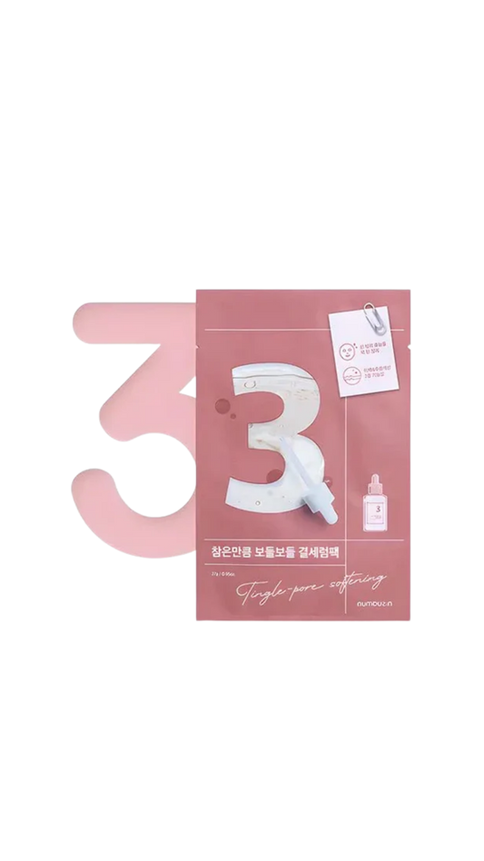 Numbuzin No.3 Tingle-Pore Softening Sheet Mask