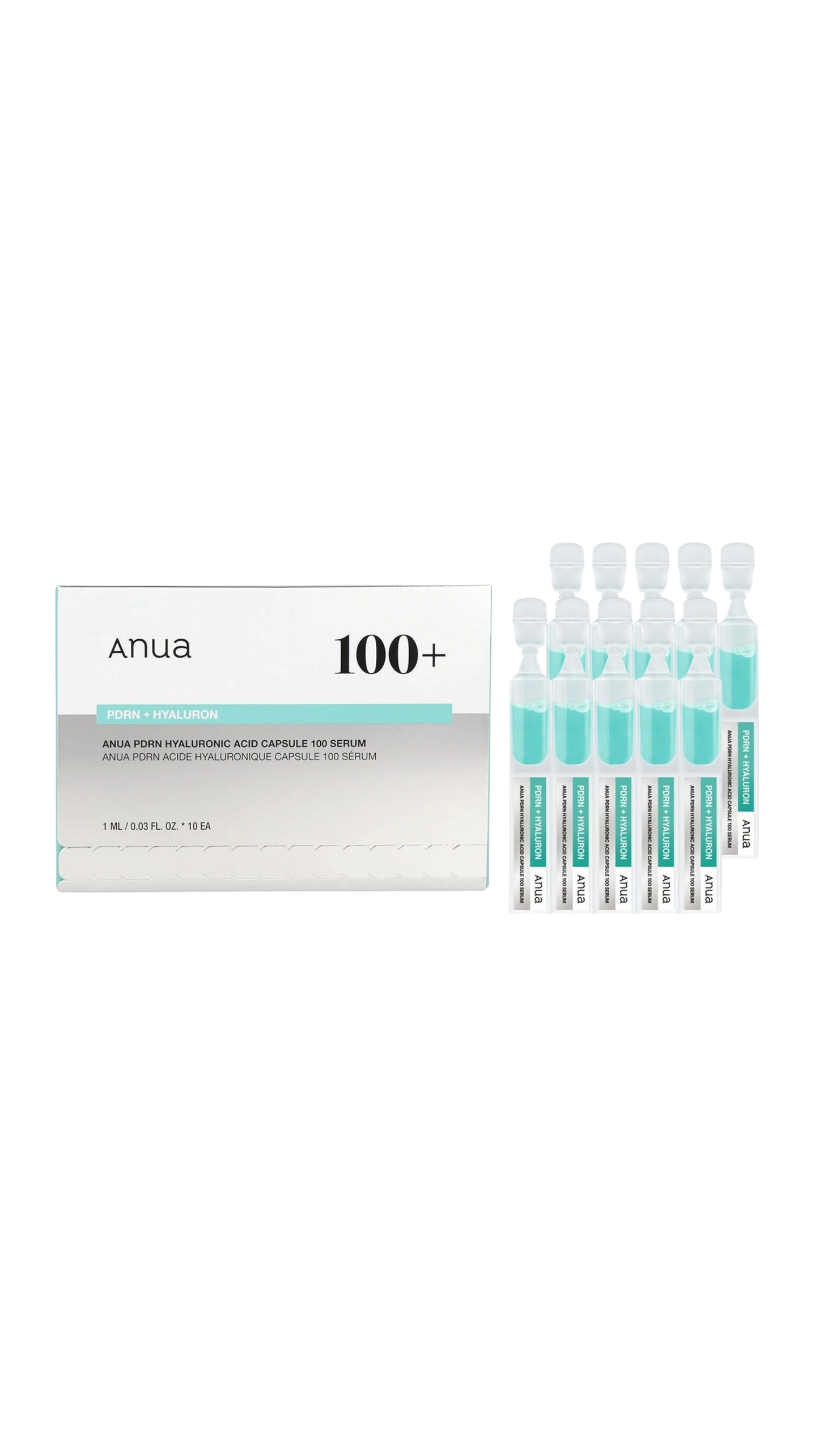 Anua PDRN Hyaluronic Acid Capsule 100 Serum 1ml x 10
