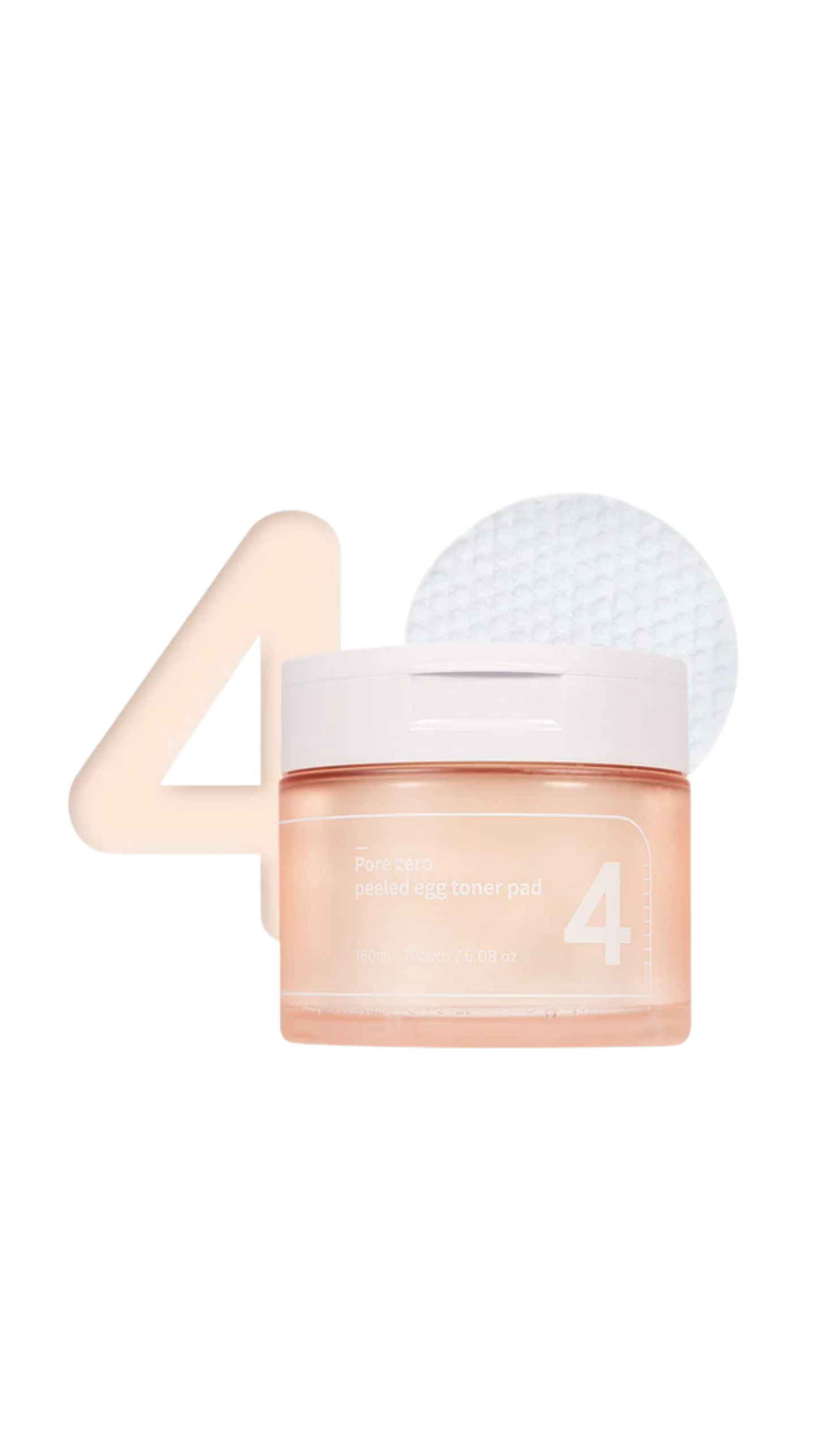 Numbuzin No.4 Pore Zero Peeled Egg Toner Pad