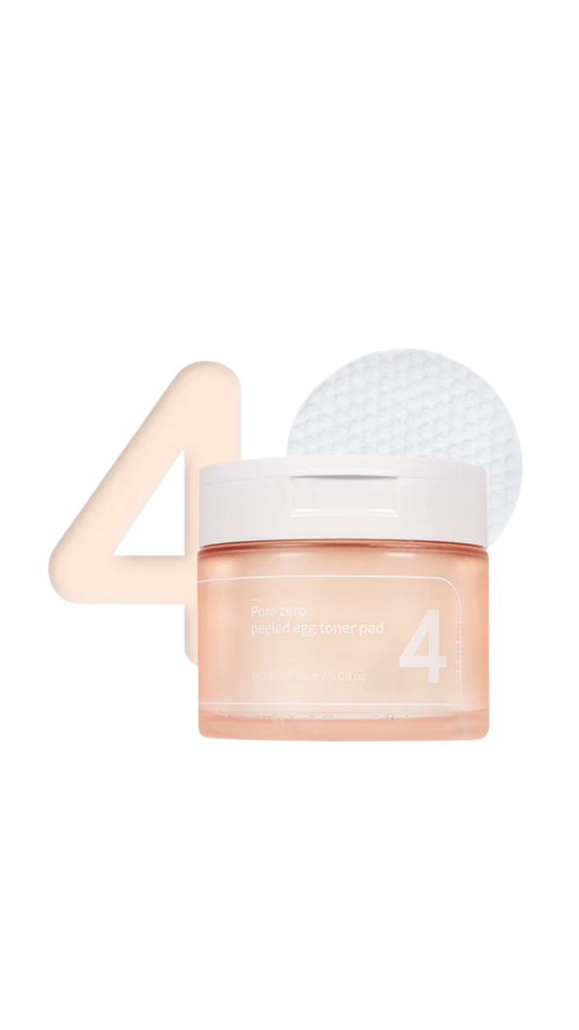 Numbuzin No.4 Pore Zero Peeled Egg Toner Pad