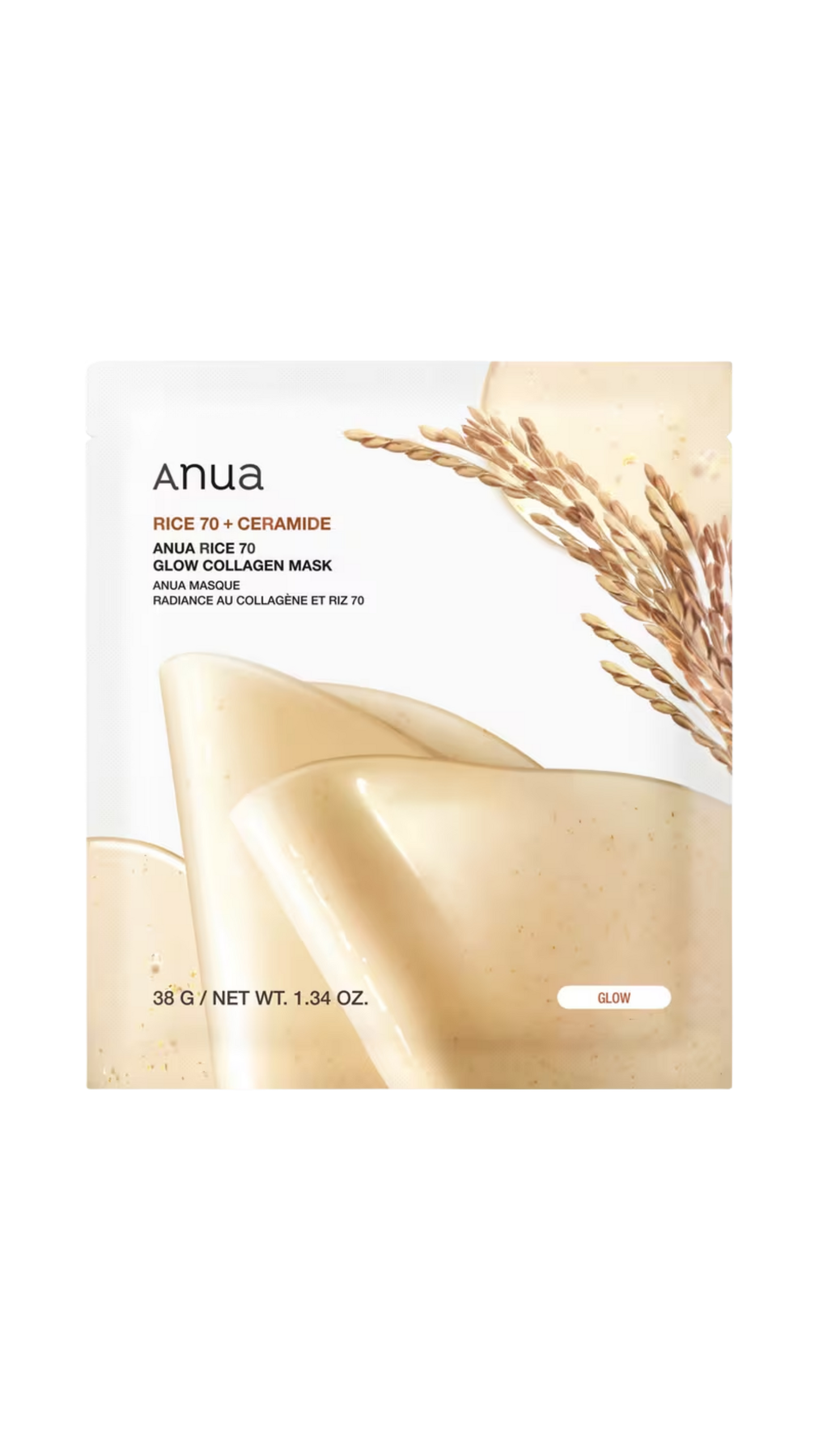 ANUA Rice 70 Glow Collagen Mask