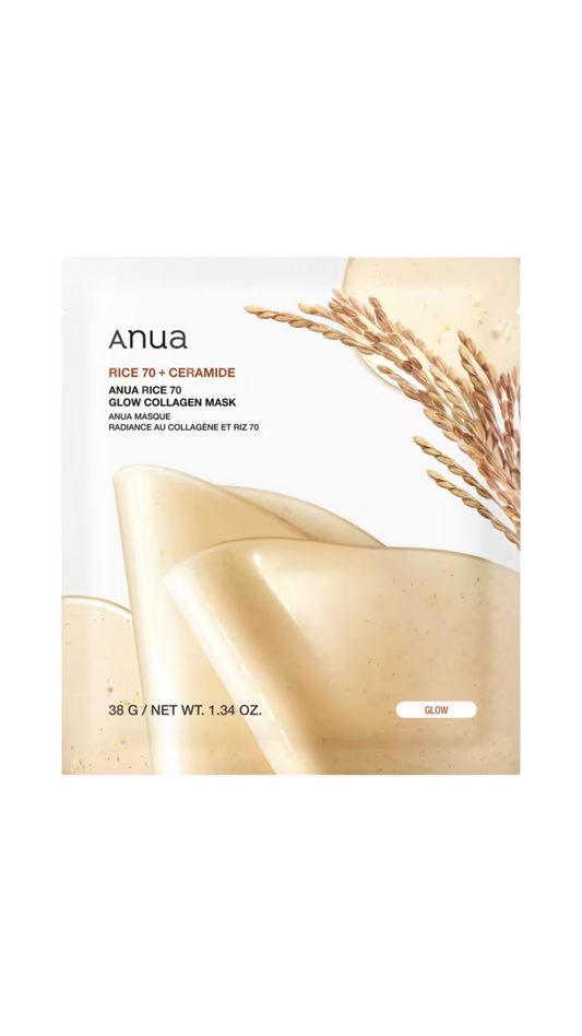 ANUA Rice 70 Glow Collagen Mask
