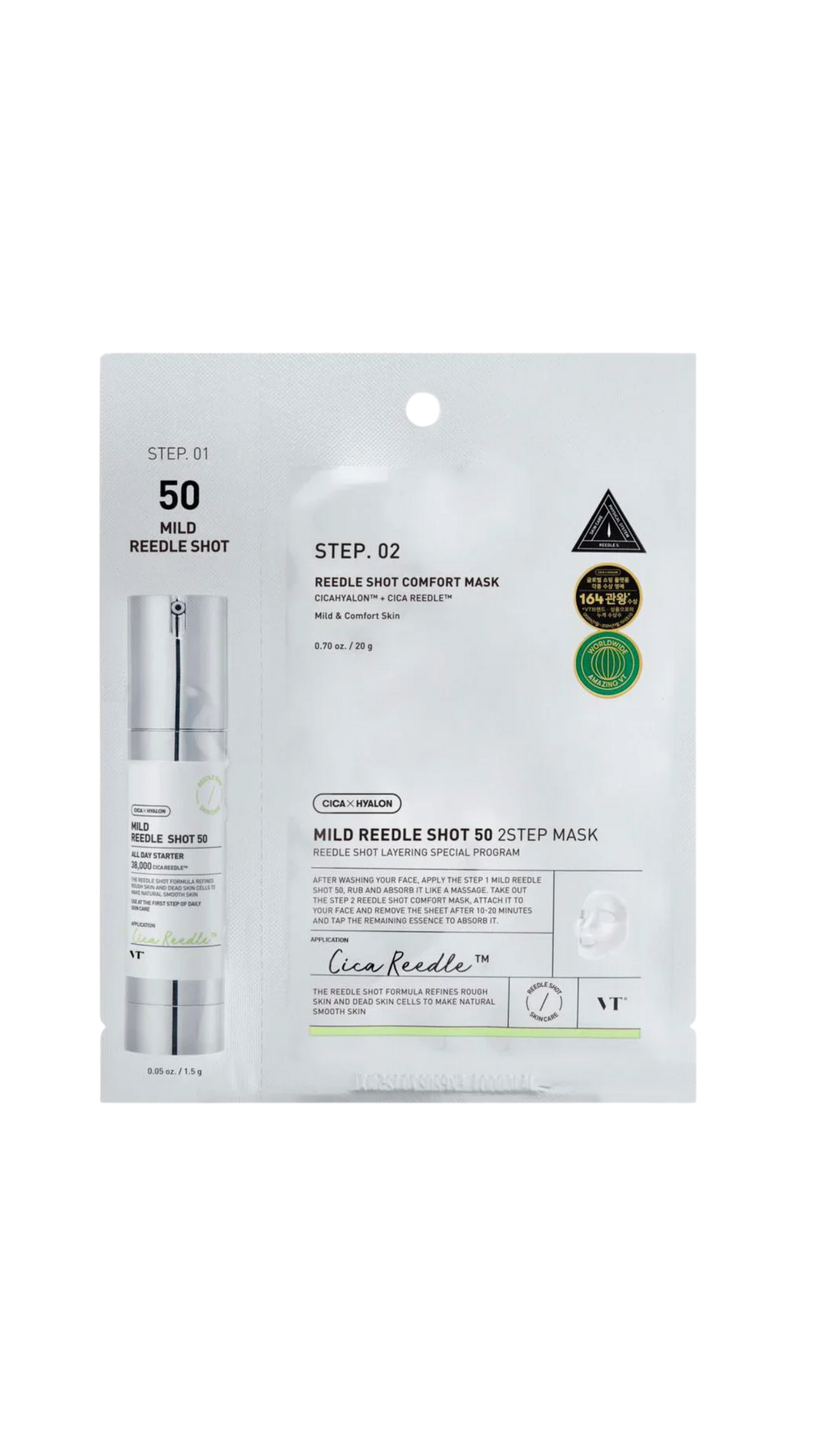 VT Mild Reedle Shot 50 2-Step Mask