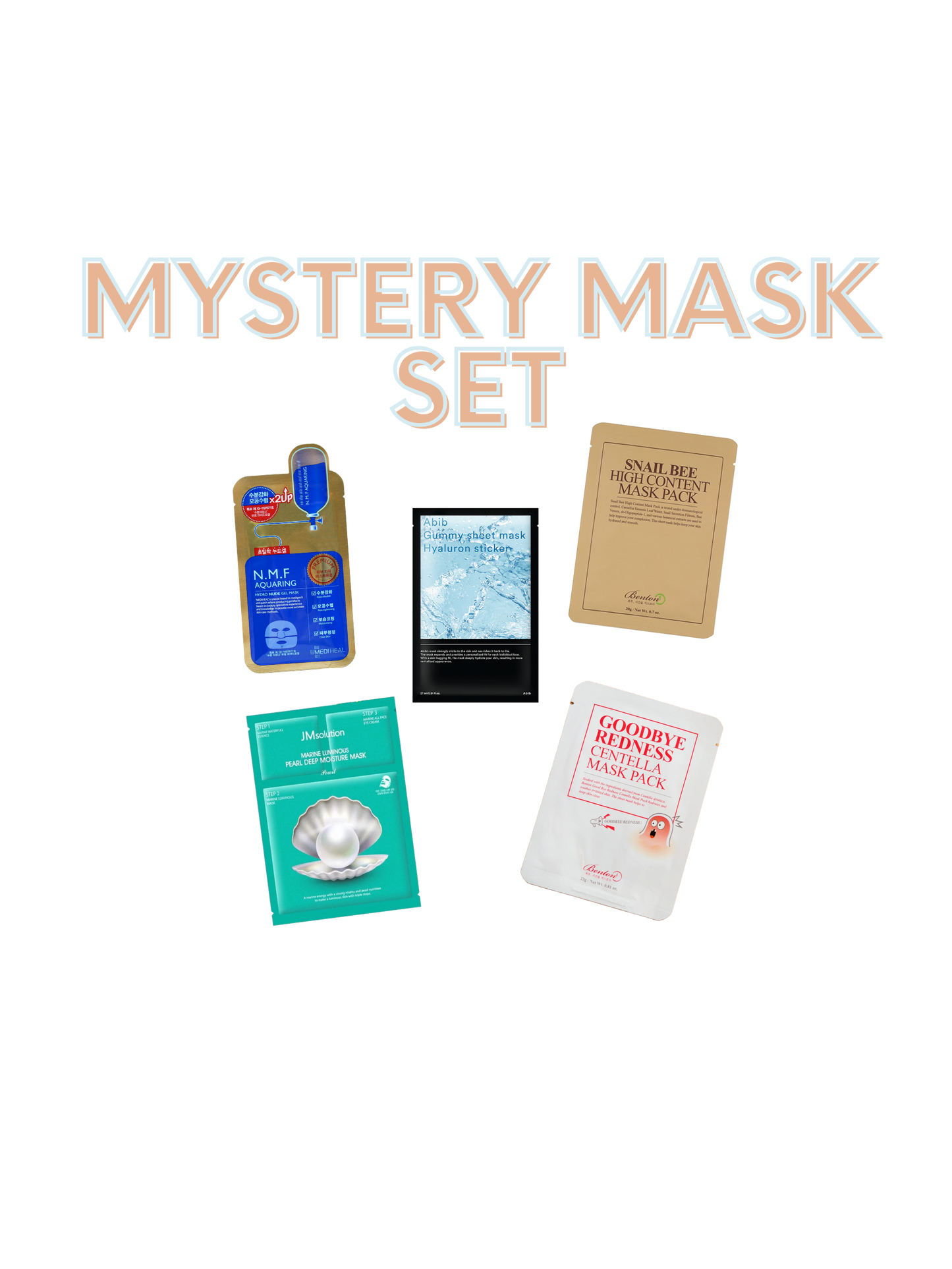 Mystery Mask Set (5 Pieces)