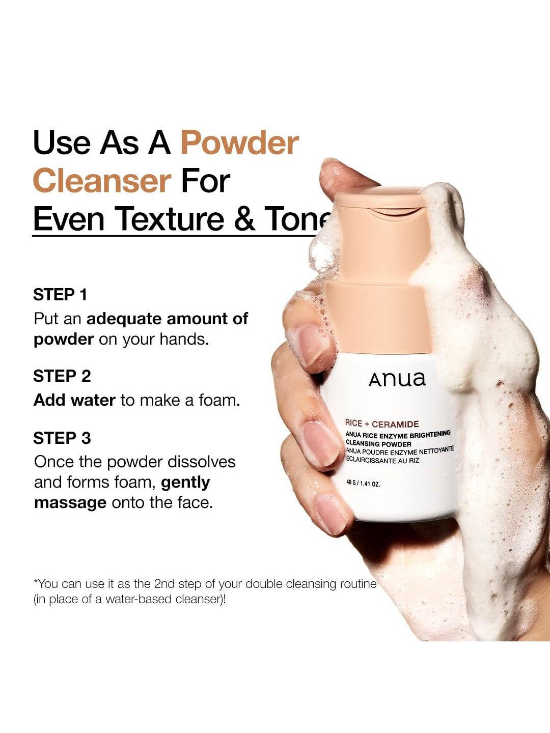 Anua Rice Enzyme Brightening Cleansing Powder - Song of Skin