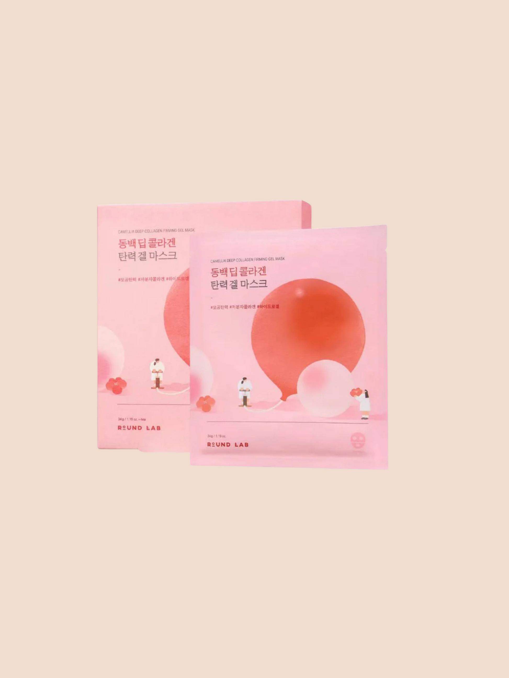 ** FLASH SALE **  ROUND LAB Camellia Deep Collagen Firming Gel Mask - Song of Skin