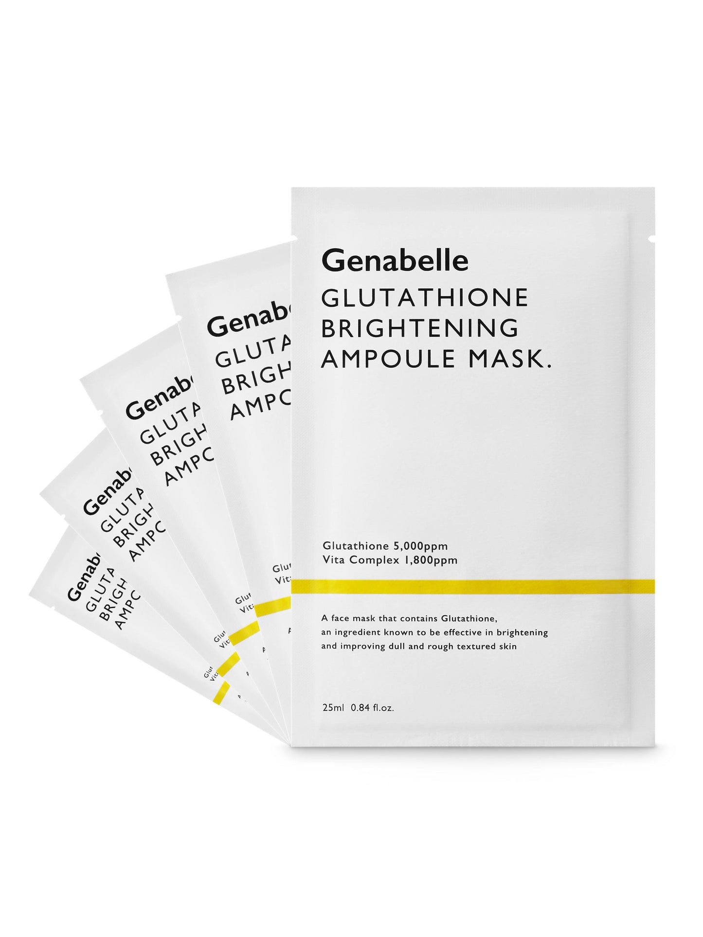 Genabelle GLUTATHIONE BRIGHTENING AMPOULE MASK - Song of Skin