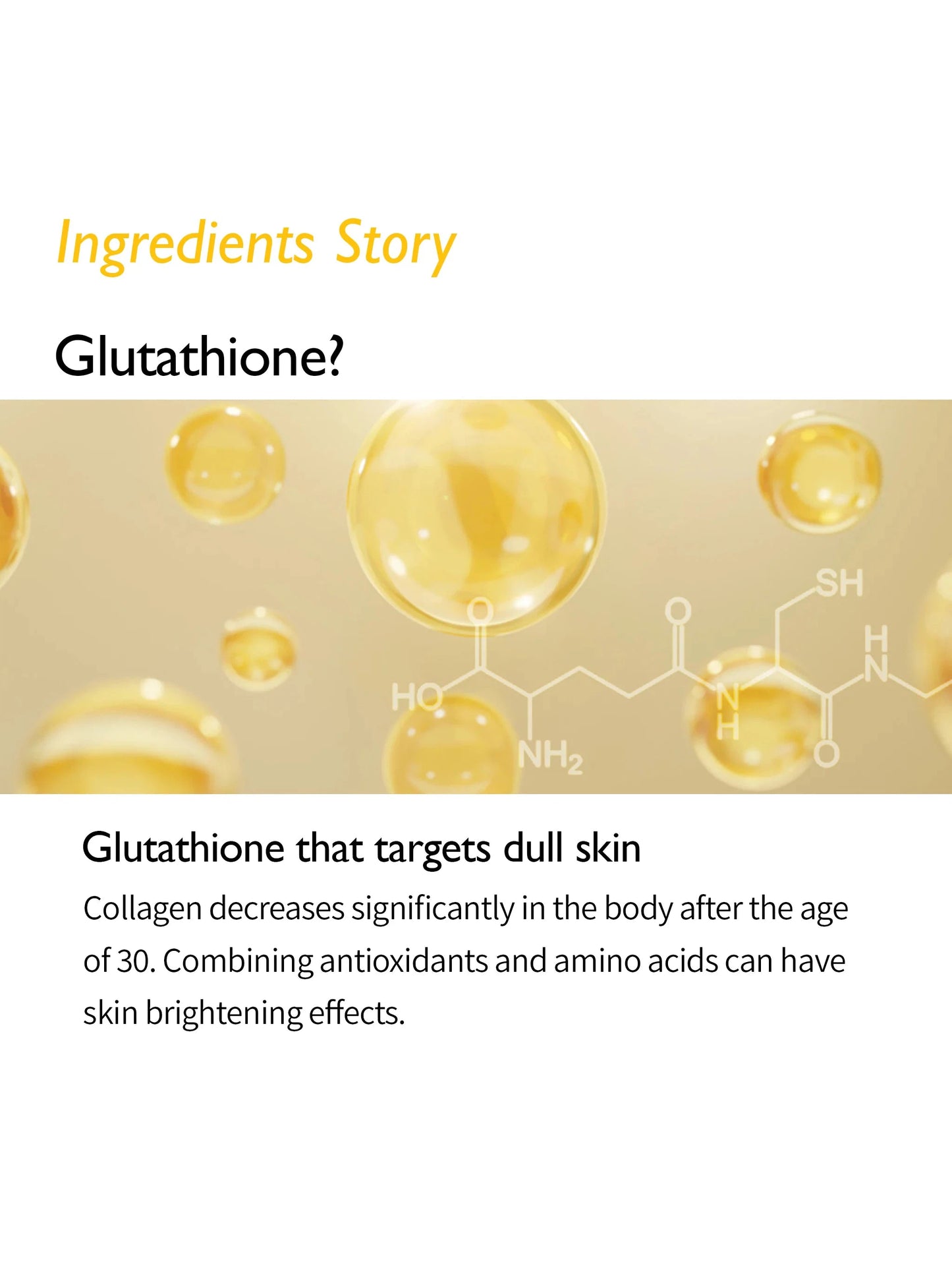 Genabelle GLUTATHIONE BRIGHTENING AMPOULE MASK - Song of Skin