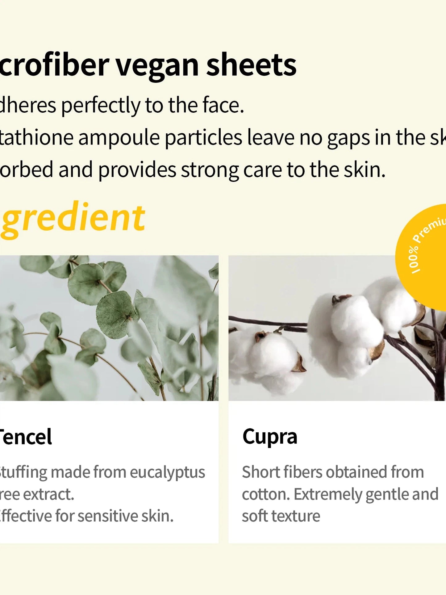 Genabelle GLUTATHIONE BRIGHTENING AMPOULE MASK - Song of Skin